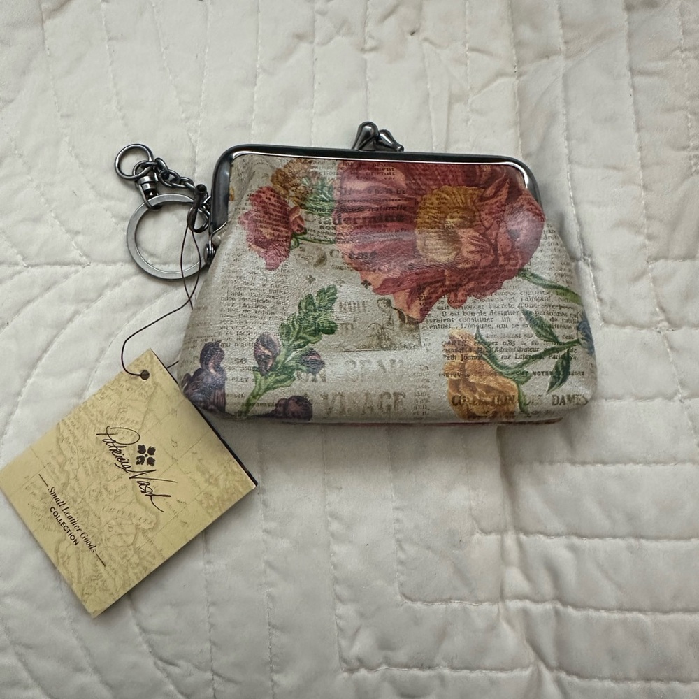 Patricia Nash Floral Print Wallet - Cream and Multicolor